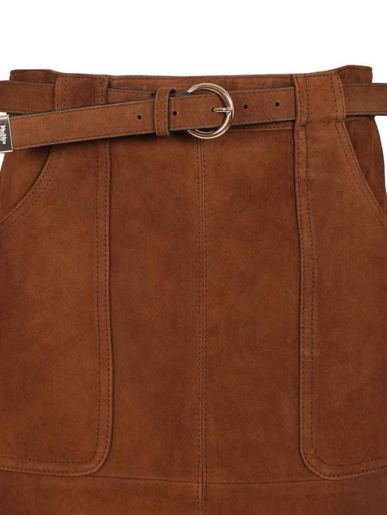 26SS 막스마라 스튜디오 미디 스커트 26164010116E15 Brown - MAX MARA STUDIO