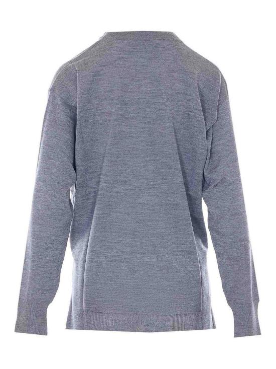 26SS 아미 씬 울 크루넥 아미 드 하트 스웨터 UKS856KN00660516 Grey - AMI