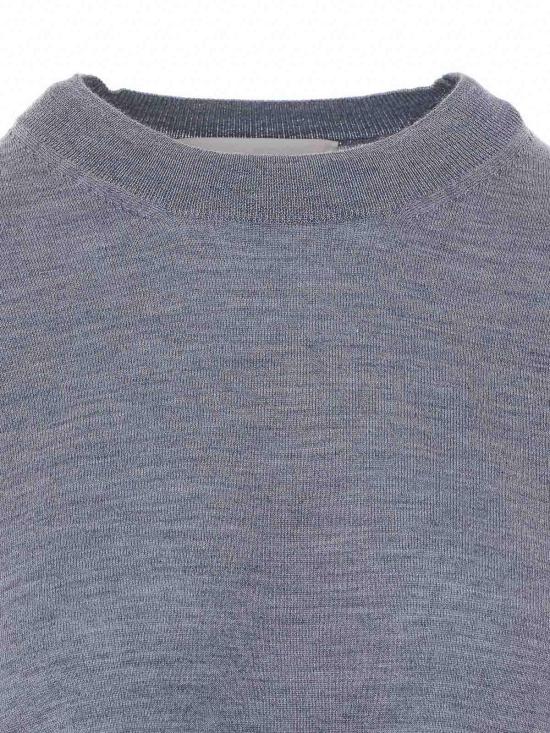 26SS 아미 씬 울 크루넥 아미 드 하트 스웨터 UKS856KN00660516 Grey - AMI