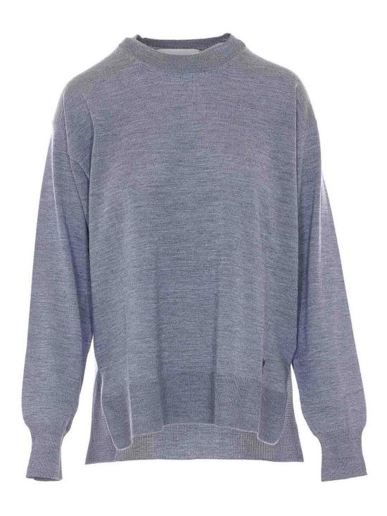 26SS 아미 씬 울 크루넥 아미 드 하트 스웨터 UKS856KN00660516 Grey