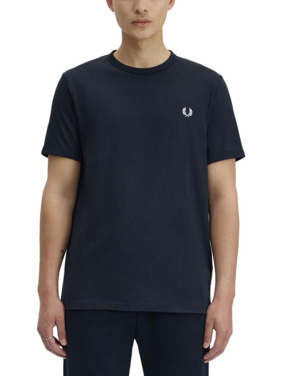 26FW 프레드페리 반팔 티셔츠 FP M3519 58 608 BLUE - FRED PERRY