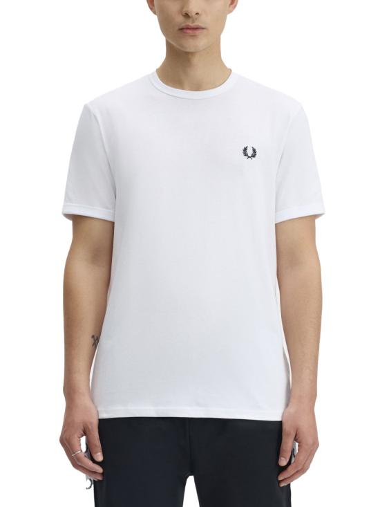26FW 프레드페리 반팔 티셔츠 FP M3519 58 100 WHITE - FRED PERRY