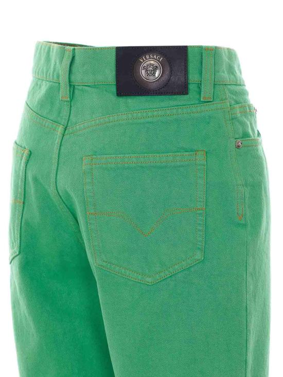 26SS 베르사체 스트레이트 팬츠 10237411A178711DB00 Green - VERSACE