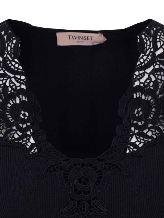 26SS 트윈셋 반팔 티셔츠 261TT236100006 Black - TWINSET