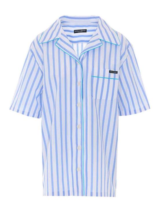 26SS 돌체앤가바나 스트라이프 포플린 셔츠 F5U31TFR52WS8051 Blue