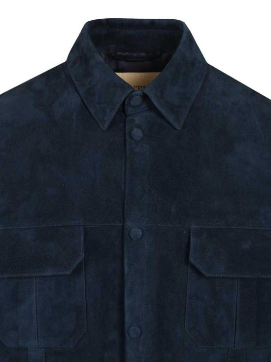 26SS 발렌티노 가라바니 가죽 자켓 8V3NAAL1B9B598 Blue - VALENTINO GARAVANI