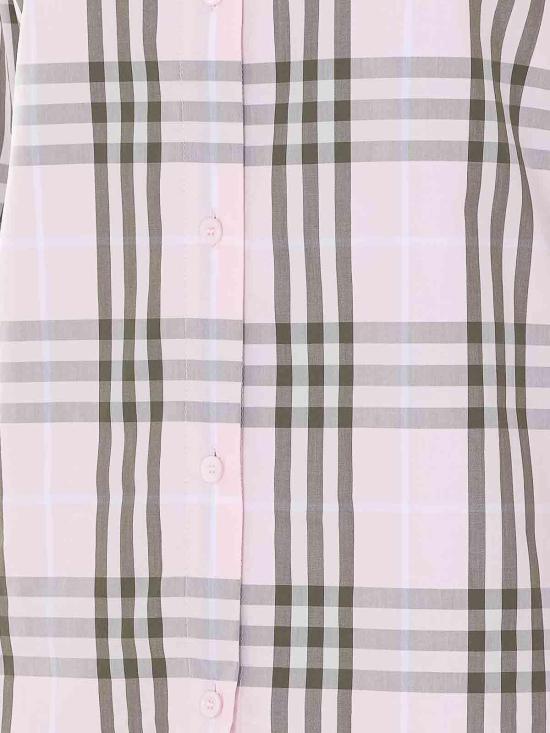26SS 버버리 레귤러핏 체크 코튼 셔츠 8127212 Nude Neutrals - BURBERRY