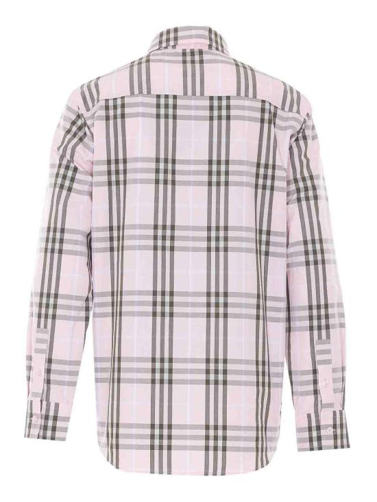 26SS 버버리 레귤러핏 체크 코튼 셔츠 8127212 Nude Neutrals - BURBERRY