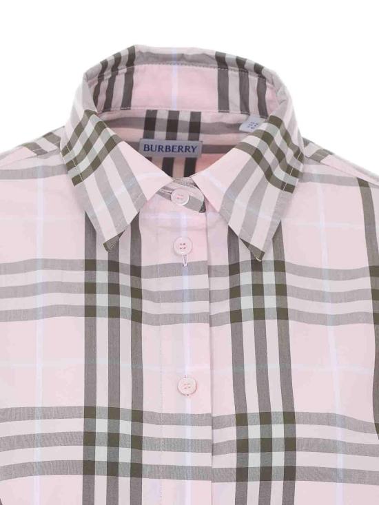 26SS 버버리 레귤러핏 체크 코튼 셔츠 8127212 Nude Neutrals - BURBERRY