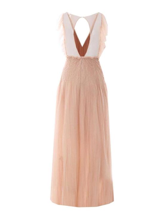 26SS 엘리자베타프랜치 롱 원피스 AR80J62E2EA1 Nude Neutrals - ELISABETTA FRANCHI