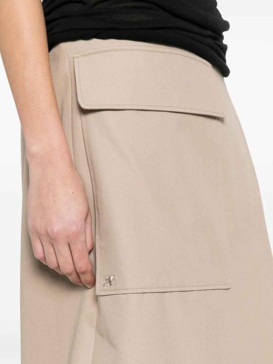 26SS 쿠레쥬 미디 스커트 126CJU343CO01341005 BEIGE - COURREGES