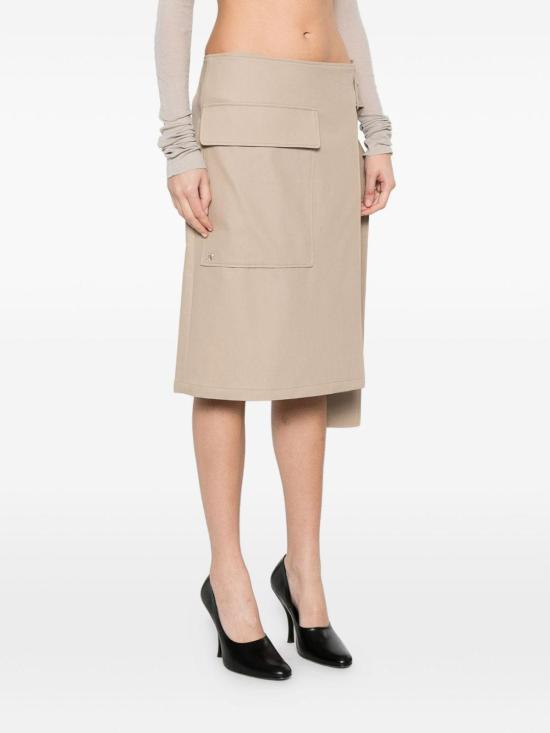 26SS 쿠레쥬 미디 스커트 126CJU343CO01341005 BEIGE - COURREGES