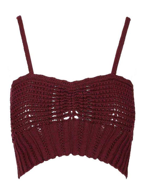 26SS 포르테포르테 민소매 티셔츠 14938F49M2543 Dark Red
