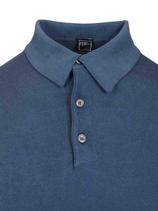 26SS 페델리 폴로 티셔츠 MU0D59102 Blue - FEDELI