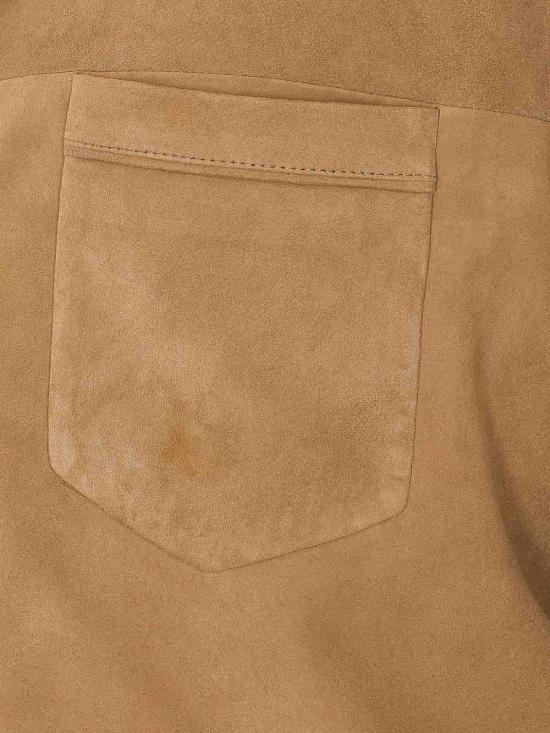 26SS 생로랑 가죽 자켓 860703YCUH22631 Beige - SAINT LAURENT