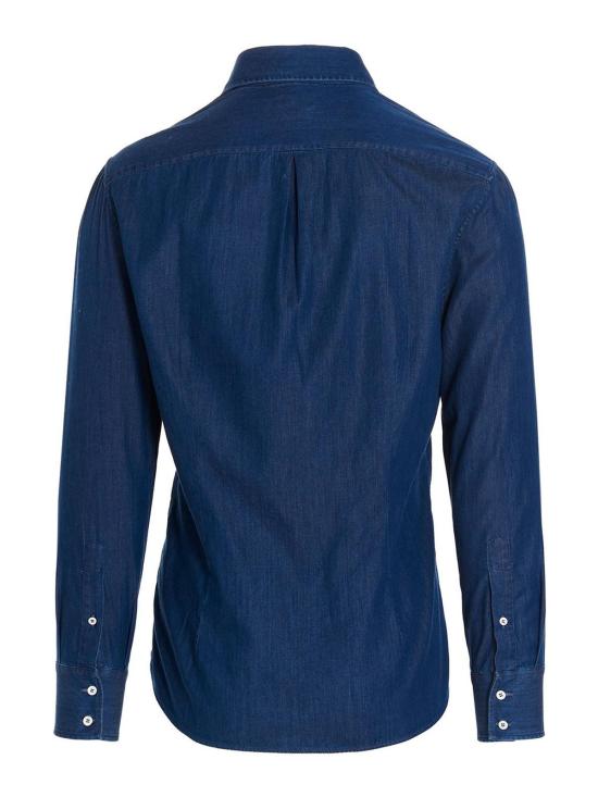 26SS 브루넬로 쿠치넬리 긴팔 셔츠 MR6831718C003 Blue - BRUNELLO CUCINELLI