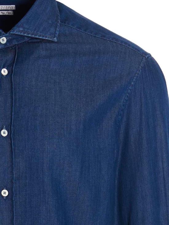 26SS 브루넬로 쿠치넬리 긴팔 셔츠 MR6831718C003 Blue - BRUNELLO CUCINELLI
