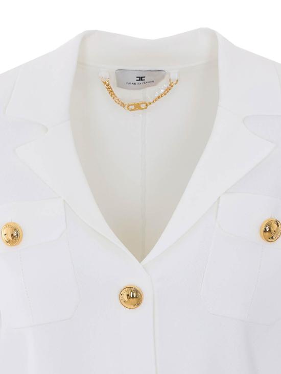 26SS 엘리자베타프랜치 가디건 MK10B62E2360 White - ELISABETTA FRANCHI