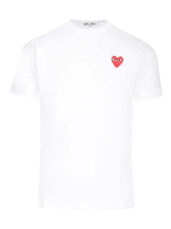 26FW 꼼데가르송 반팔 티셔츠 AXT1080512 WHITE