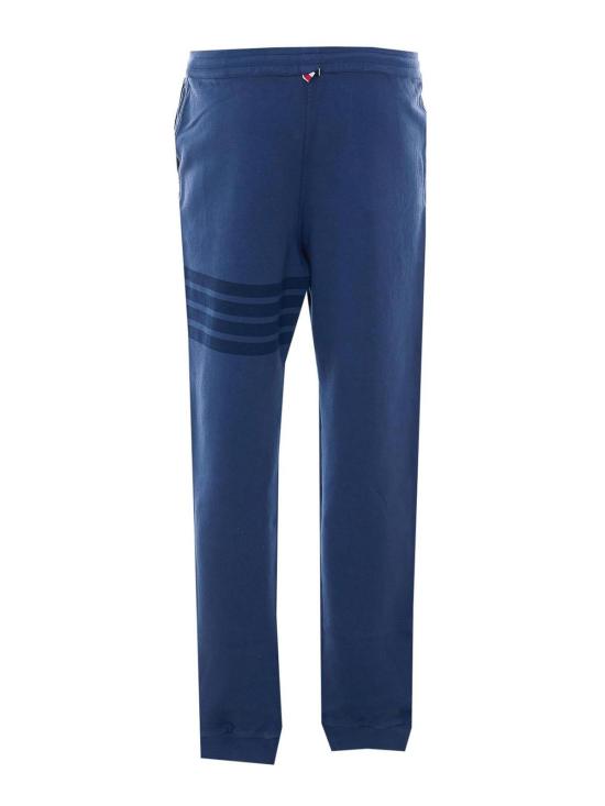 26SS 톰브라운 솔리드 루프백 오버다이 4바 스웨트팬츠 MJQ243AJ0007415 Blue - THOM BROWNE