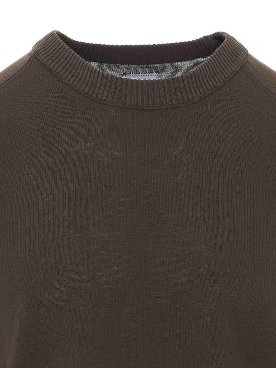 26SS 씨피 컴퍼니 코튼 크레이프 크루넥 렌즈 스웨터 20CMKN105A006323O683 Green - C.P. COMPANY