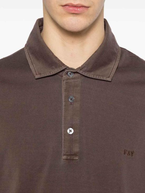 26SS 페이 폴로 티셔츠 NPMB252143TUY1S602 Brown - FAY