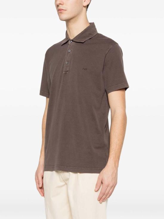 26SS 페이 폴로 티셔츠 NPMB252143TUY1S602 Brown - FAY
