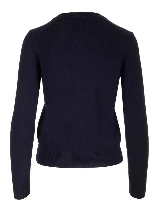 26SS 꼼데가르송 플레이 레드 하트 니트 가디건 AXN0070512 Blue - COMME DES GARCONS