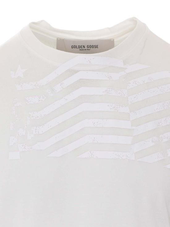 26SS 골든구스 반팔 티셔츠 GUP01220P00252610359 White - GOLDEN GOOSE