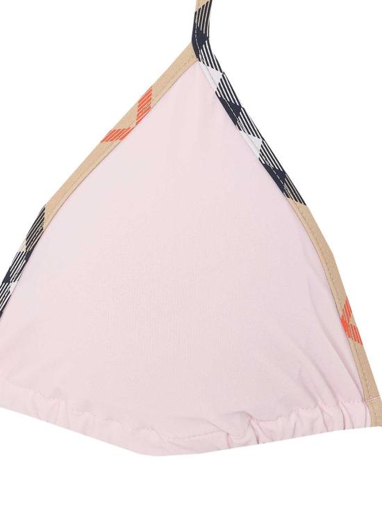 26SS 버버리 체크 트리밍 비키니 탑 8123666 Nude Neutrals - BURBERRY