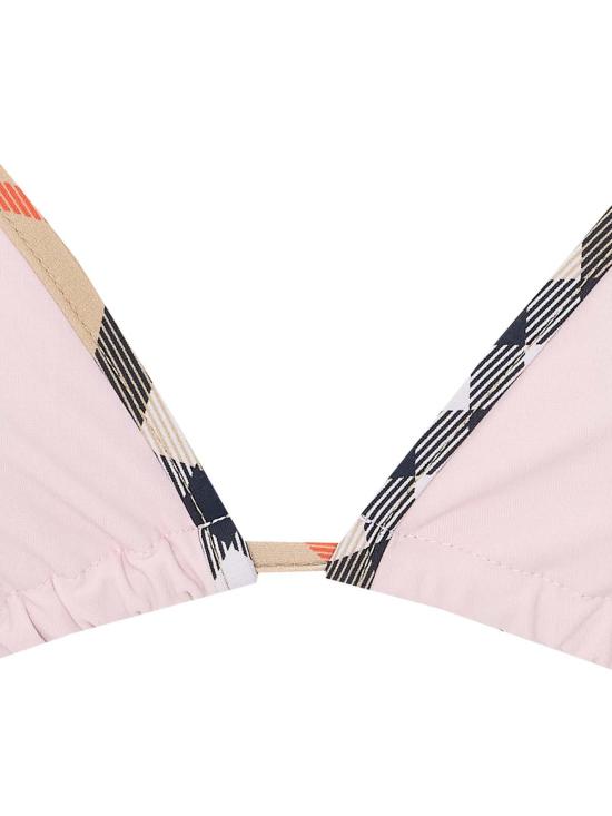 26SS 버버리 체크 트리밍 비키니 탑 8123666 Nude Neutrals - BURBERRY