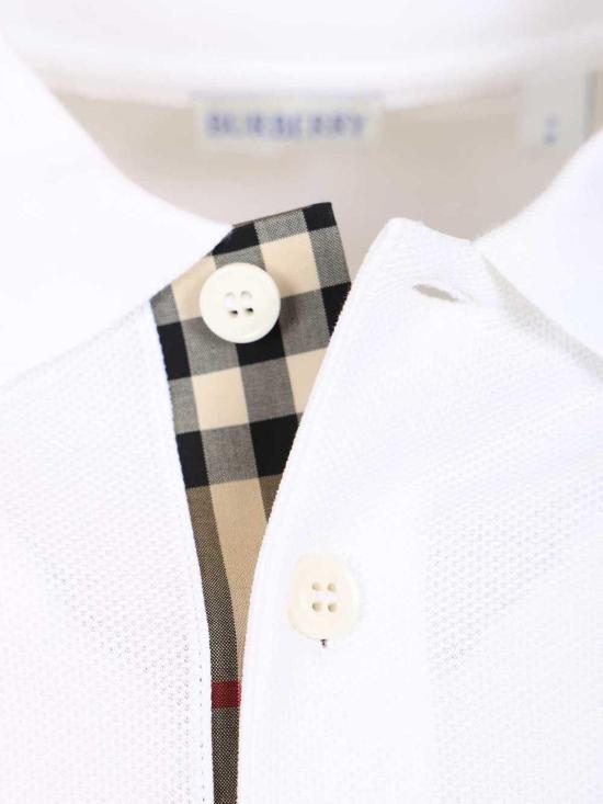 26SS 버버리 코튼 폴로셔츠 8126937 White - BURBERRY