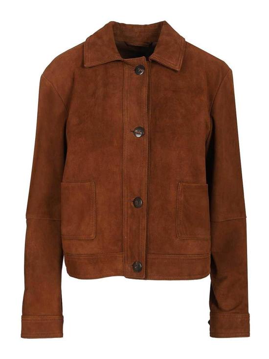 26SS 막스마라 스튜디오 가죽 자켓 26164410216E15 Brown