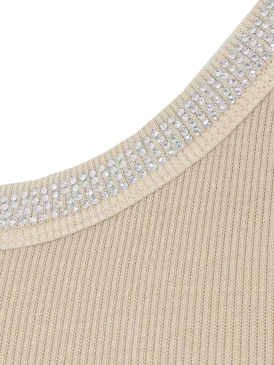 26SS 파트리지아페페 민소매 티셔츠 8M1787J373B877 Beige - PATRIZIA PEPE