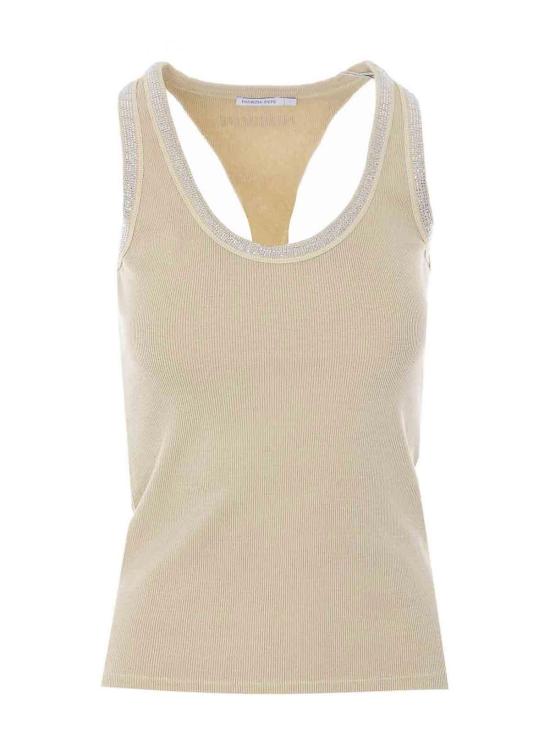 26SS 파트리지아페페 민소매 티셔츠 8M1787J373B877 Beige