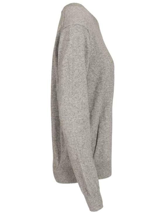 26SS 꼼데가르송 플레이 블랙 하트 브이넥 스웨터 AXN0180512 Grey - COMME DES GARCONS