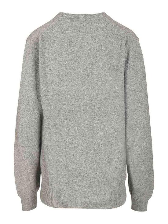 26SS 꼼데가르송 플레이 블랙 하트 브이넥 스웨터 AXN0180512 Grey - COMME DES GARCONS