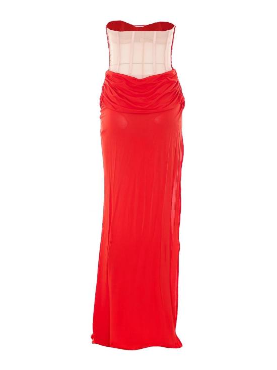 26SS 엘리자베타프랜치 롱 원피스 ABR3562E2FG2 Red - ELISABETTA FRANCHI