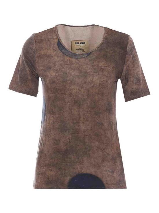 26SS 우마 왕 반팔 티셔츠 UW1033UW063 Brown