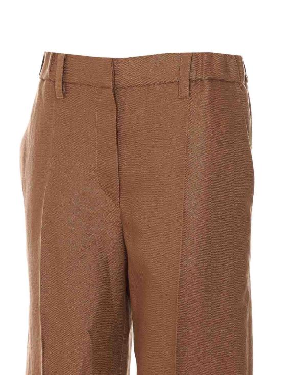 26SS 브루넬로 쿠치넬리 스트레이트 팬츠 MH527P9198C9850 Brown - BRUNELLO CUCINELLI