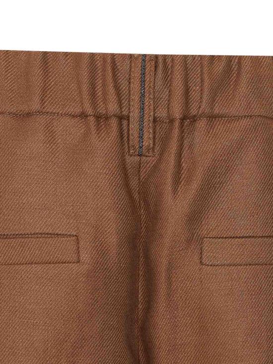 26SS 브루넬로 쿠치넬리 스트레이트 팬츠 MH527P9198C9850 Brown - BRUNELLO CUCINELLI