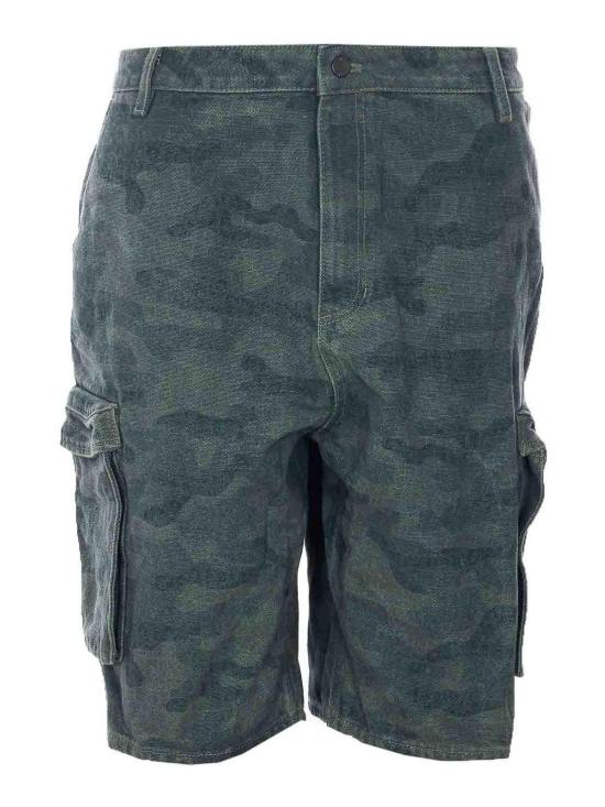 26SS 데일리 페이퍼 숏팬츠 2610017AOP Green