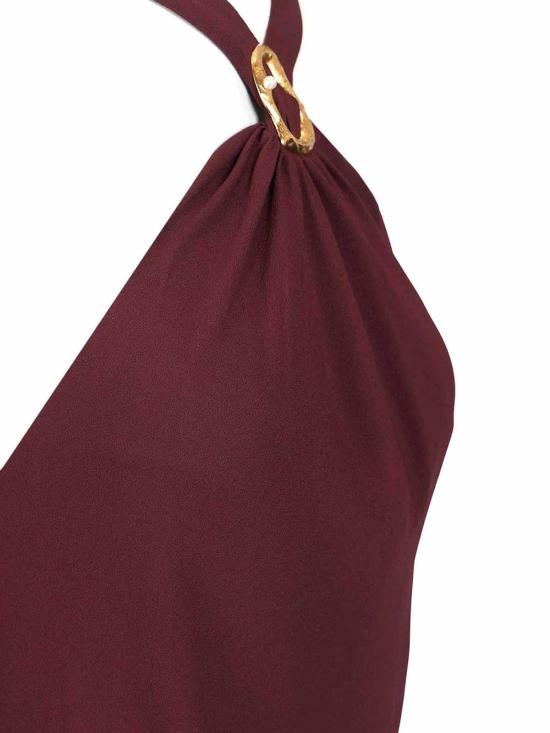 26SS 포르테포르테 롱 원피스 14884F49M2543 Dark Red - FORTE FORTE