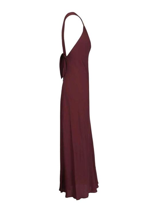 26SS 포르테포르테 롱 원피스 14884F49M2543 Dark Red - FORTE FORTE