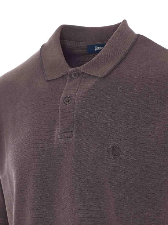 26SS 에르노 로고 폴로 티셔츠 JPL00134U540068800 Brown - HERNO