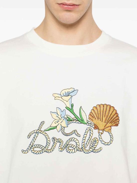 26SS 드롤드무슈 반팔 티셔츠 KTS303CO248OW White - DROLE DE MONSIEUR