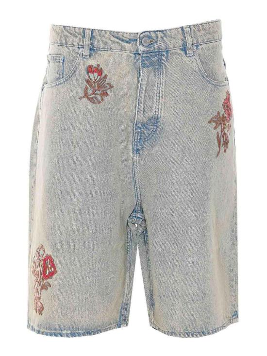 26SS 드롤드무슈 데님 숏팬츠 BS147CO123DUS Blue