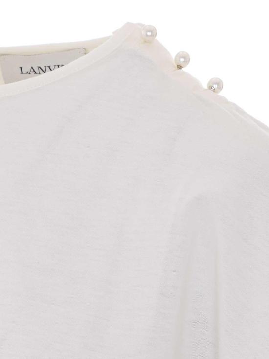 26SS 랑방 반팔 티셔츠 TS0023J05502 White - LANVIN