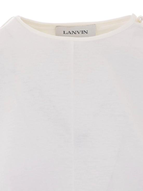 26SS 랑방 반팔 티셔츠 TS0023J05502 White - LANVIN