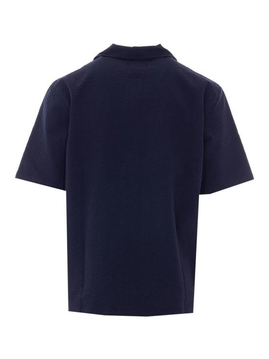 26SS 하울린 반팔 셔츠 COCKTAILSHIRTCRISPYSEERSUCKERNAVY Blue - HOWLIN